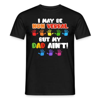 Autism Awareness Autistic Child - Men's T-Shirt - black - Front - AI Model Male 178 light (178cm)
