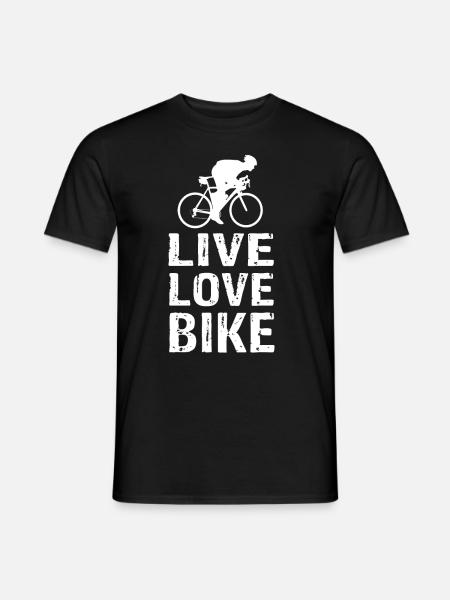 Live Love Bike - Men's T-Shirt - black
