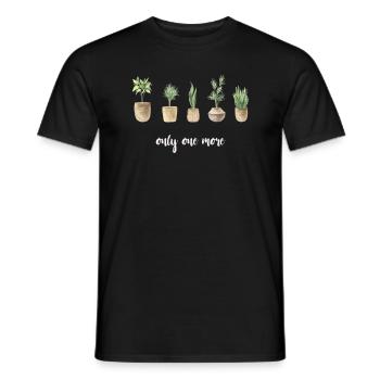 Nur Noch Eine Pflanze, Gartenbau Blumengarten - Männer T-Shirt - Schwarz - Vorne - AI Model Male 178 light (178cm)