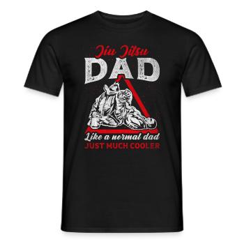 Like A Normal Dad Just Much Cooler Jiu Jitsu - Männer T-Shirt - Schwarz - Vorne - AI Model Male 178 light (178cm)
