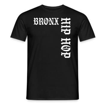 Bronx Hip Hop - Männer T-Shirt - Schwarz - Vorne - AI Model Male 178 light (178cm)