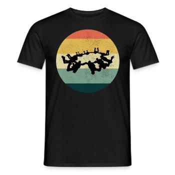 Parachutisme Parachute Parachutisme Parachutisme - T-shirt homme - noir - Devant - AI Model Male 178 light (178cm)