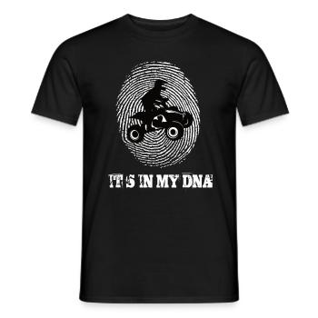 Quad c’est dans mon ADN - T-shirt homme - noir - Devant - AI Model Male 178 light (178cm)