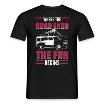 Offroader Offroading Off-Roading Off-Road Rennen - Männer T-Shirt - Schwarz - Vorne - AI Model Male 178 light (178cm)