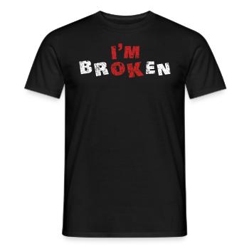 Santé mentale Conscience brisée Mental - T-shirt homme - noir - Devant - AI Model Male 178 light (178cm)