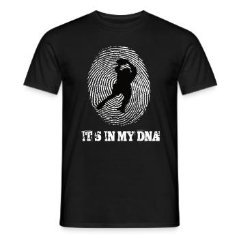 Le basketball est dans mon ADN - T-shirt homme - noir - Devant - AI Model Male 178 light (178cm)