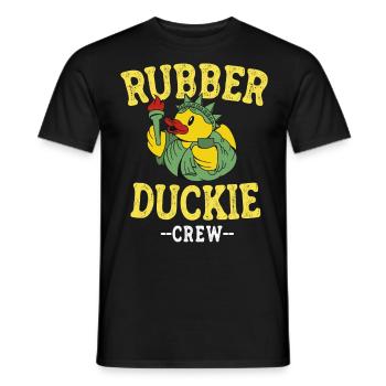 Canard en caoutchouc Canard jaune Équipage Baignade Canards Canards Canards - T-shirt homme - noir - Devant - AI Model Male 178 light (178cm)