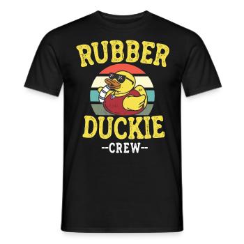Rubber Duck Yellow Duck Crew Bathing Ducks Ducks - Men's T-Shirt - black - Front - AI Model Male 178 light (178cm)