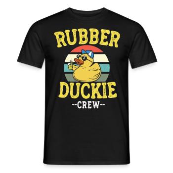 canard en caoutchouc canard jaune canard équipage canards en caoutchouc canards canards - T-shirt homme - noir - Devant - AI Model Male 178 light (178cm)