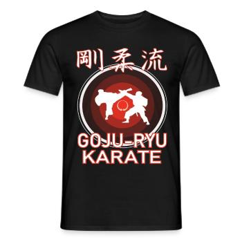 Das coolle Goju-ryu Karate Kampfsport Outfit, - Männer T-Shirt - Schwarz - Vorne - AI Model Male 178 light (178cm)