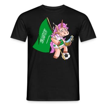 Saudi-Arabien Party Einhorn - Männer T-Shirt - Schwarz - Vorne - AI Model Male 178 light (178cm)
