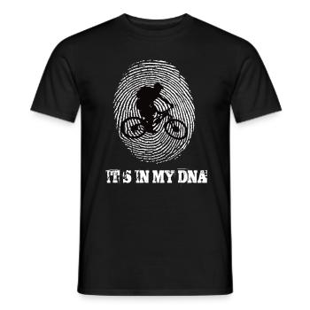 Mountainbike Its In My Dna - Men's T-Shirt - black - Front - AI Model Male 178 light (178cm)