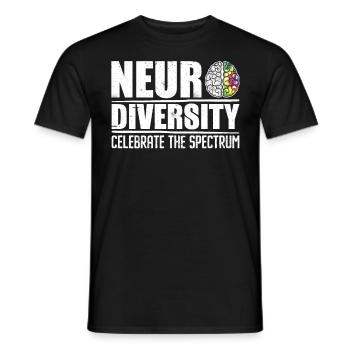 Autism Diversity Neurodiversity Autistic - Men's T-Shirt - black - Front - AI Model Male 178 light (178cm)