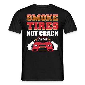Dérive Course de voitures à la dérive Burnout extrêmes - T-shirt homme - noir - Devant - AI Model Male 178 light (178cm)