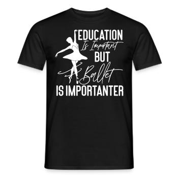 Ballet Dancer Dance Girl Ballerina - Männer T-Shirt - Schwarz - Vorne - AI Model Male 178 light (178cm)