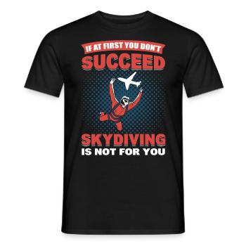 Parachutistes parachutistes parachute - T-shirt homme - noir - Devant - AI Model Male 178 light (178cm)