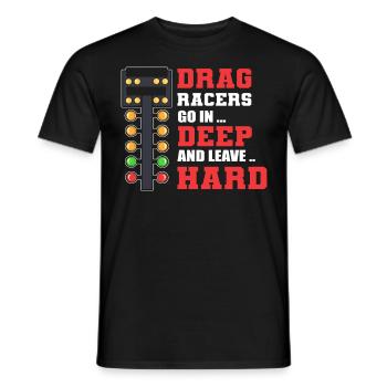 Drag Racers Drag Racing Drag Race Sport - T-shirt homme - noir - Devant - AI Model Male 178 light (178cm)