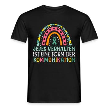 Autism Awareness and Solidarity - Men's T-Shirt - black - Front - AI Model Male 178 light (178cm)