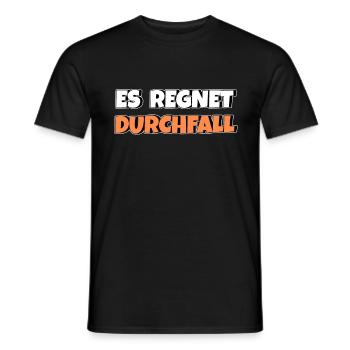 Es regnet Durchfall - Männer T-Shirt - Schwarz - Vorne - AI Model Male 178 light (178cm)