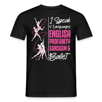 Ballet Dancer Dance Girl Ballerina - Männer T-Shirt - Schwarz - Vorne - AI Model Male 178 light (178cm)