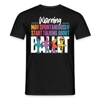 Ballet Dancer Dance Girl Ballerina - Männer T-Shirt - Schwarz - Vorne - AI Model Male 178 light (178cm)