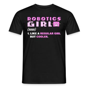 Robotik Robotic Roboter Bausaison Robot - Männer T-Shirt - Schwarz - Vorne - AI Model Male 178 light (178cm)