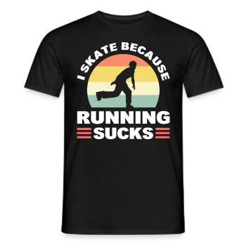 Rollschuhlaufen Roller-Derby Rollschuhfahren Sport - Männer T-Shirt - Schwarz - Vorne - AI Model Male 178 light (178cm)