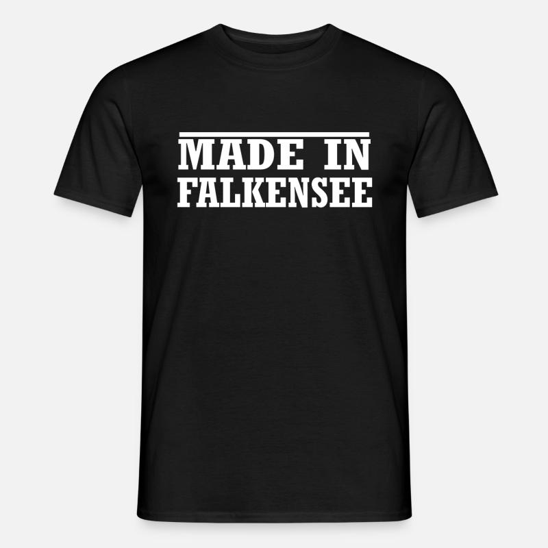 Falkensee - Männer T-Shirt - Schwarz