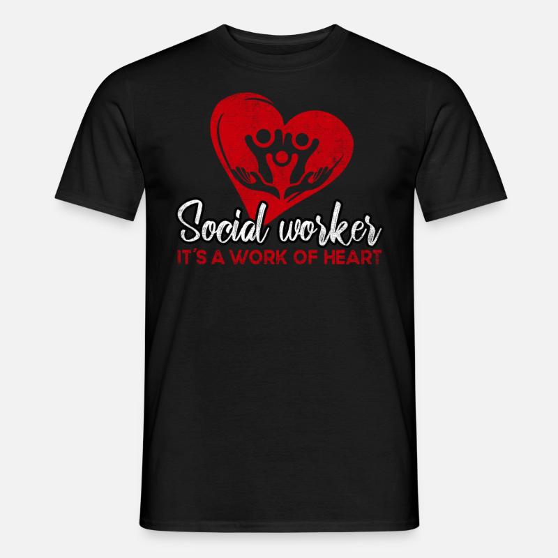 Difference Maker Proud Sozialarbeiter - Männer T-Shirt - Schwarz