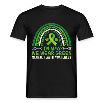 Promotion de la santé mentale Santé mentale - T-shirt homme - noir - Devant - AI Model Male 178 light (178cm)