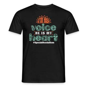 Inclusion Sensibilisation Diversité handicap - T-shirt homme - noir - Devant - AI Model Male 178 light (178cm)