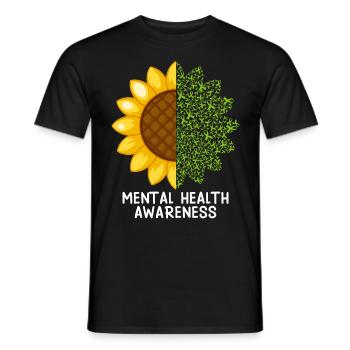 Mentale Health Matters Awareness Mentale - Männer T-Shirt - Schwarz - Vorne - AI Model Male 178 light (178cm)