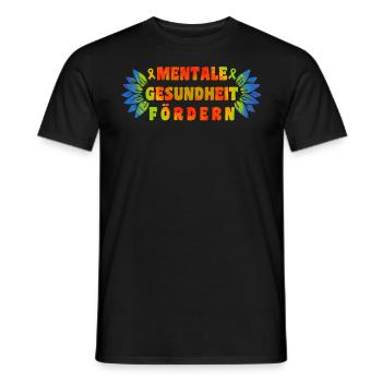 Mentale Gesundheit fördern Mental Health - Männer T-Shirt - Schwarz - Vorne - AI Model Male 178 light (178cm)