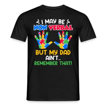 autism awareness autistic child - Men's T-Shirt - black - Front - AI Model Male 178 light (178cm)