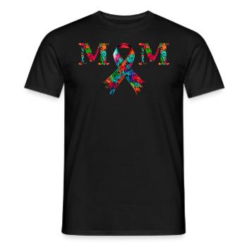 Autisten Mom autistisches Kind - Männer T-Shirt - Schwarz - Vorne - AI Model Male 178 light (178cm)