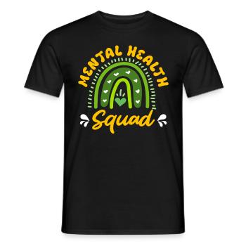 Escouade de santé mentale Mentale Gesundheit - T-shirt homme - noir - Devant - AI Model Male 178 light (178cm)
