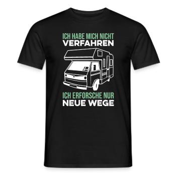 Nicht verfahren lustiger Camper Spruch Wohnmobil - Männer T-Shirt - Schwarz - Vorne - AI Model Male 178 light (178cm)