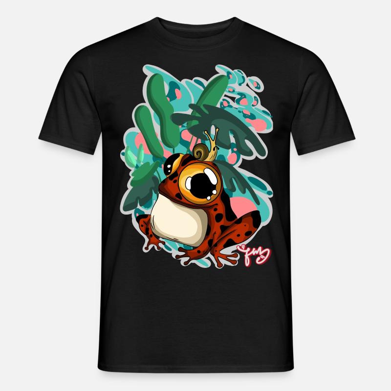 Frosch - Männer T-Shirt - Schwarz