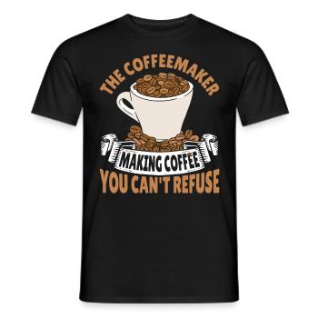 Barista Kaffee Espresso Koffein Coffee - Männer T-Shirt - Schwarz - Vorne - AI Model Male 178 light (178cm)