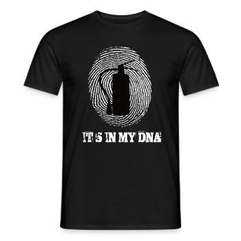 Fire Department Its Iny My Dna - Men's T-Shirt - black - Front - AI Model Male 178 light (178cm)
