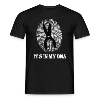 Le jardinage est dans mon ADN - T-shirt homme - noir - Devant - AI Model Male 178 light (178cm)
