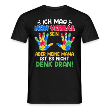 Autismus Bewusstsein autistisches Kind - Männer T-Shirt - Schwarz - Vorne - AI Model Male 178 light (178cm)