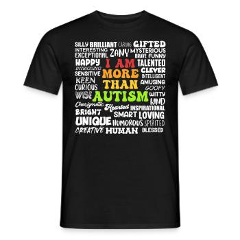 Autismus Awareness Solidarität und Bewusstsein - Männer T-Shirt - Schwarz - Vorne - AI Model Male 178 light (178cm)