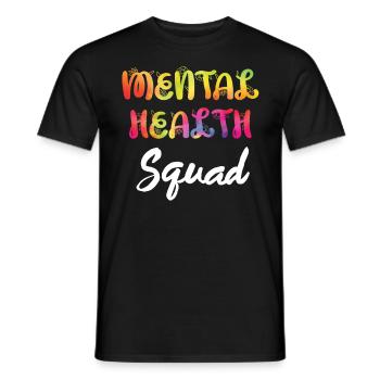 Escouade de santé mentale Autistic Saying - T-shirt homme - noir - Devant - AI Model Male 178 light (178cm)