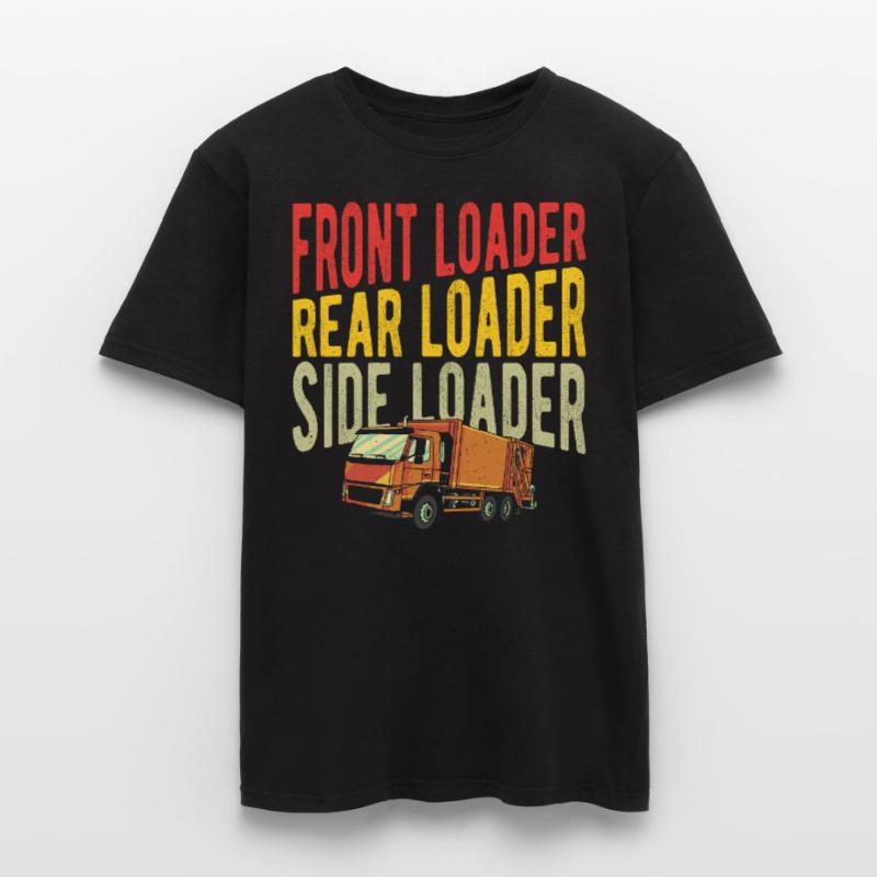 Front Loader Rear Loader Side Loader Garbage Men's T-Shirt