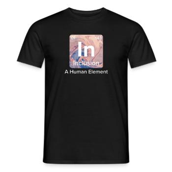 Inclusion Solidarité Compassion pour le handicap - T-shirt homme - noir - Devant - AI Model Male 178 light (178cm)