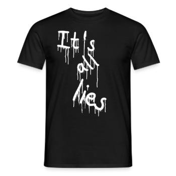 Spruch Sprüche sprühen Lies Lügen Lüge Sprayer - Männer T-Shirt - Schwarz - Vorne - AI Model Male 178 light (178cm)