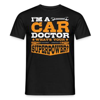 Automechaniker Garage Auto Motor reparieren - Männer T-Shirt - Schwarz - Vorne - AI Model Male 178 light (178cm)