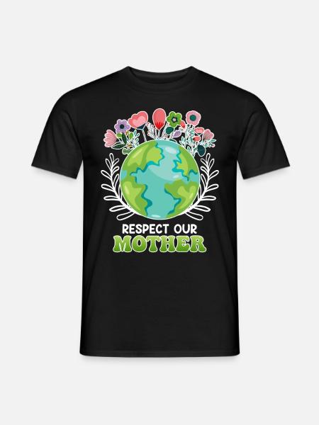 Rettet die Erde Umweltschützer Mutter Erde - Männer T-Shirt - Schwarz