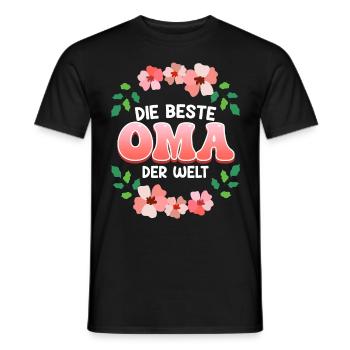 Weltbeste Oma Muttertag Beste Oma Super Grandma - Männer T-Shirt - Schwarz - Vorne - AI Model Male 178 light (178cm)